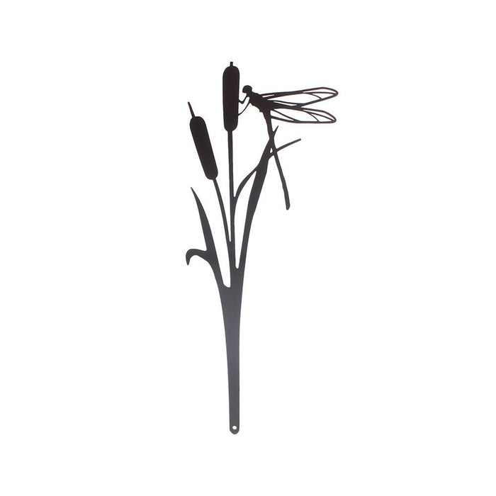 Dragonfly Resting on a Bullrush Pot Stem