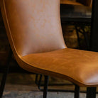Elizabeth Dining Chair Tan Faux Leather,Grey Faux Leather