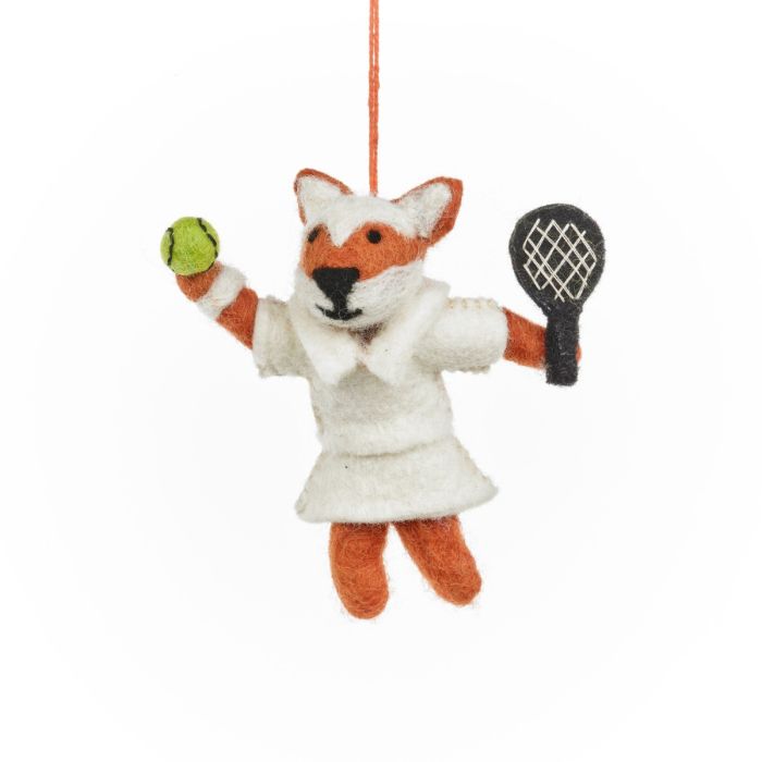 Wimbledon Fox Hanging Tennis Decoration