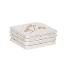Flower Imprint Coasters, Set of 4