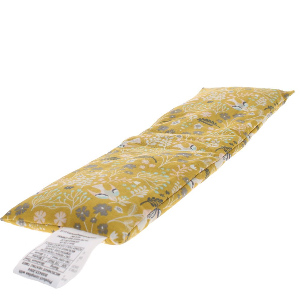 Garden Fern Ochre Cotton Wheat Bag, Lavender Scented
