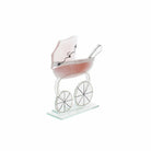 Glass Classic Pram, Pink
