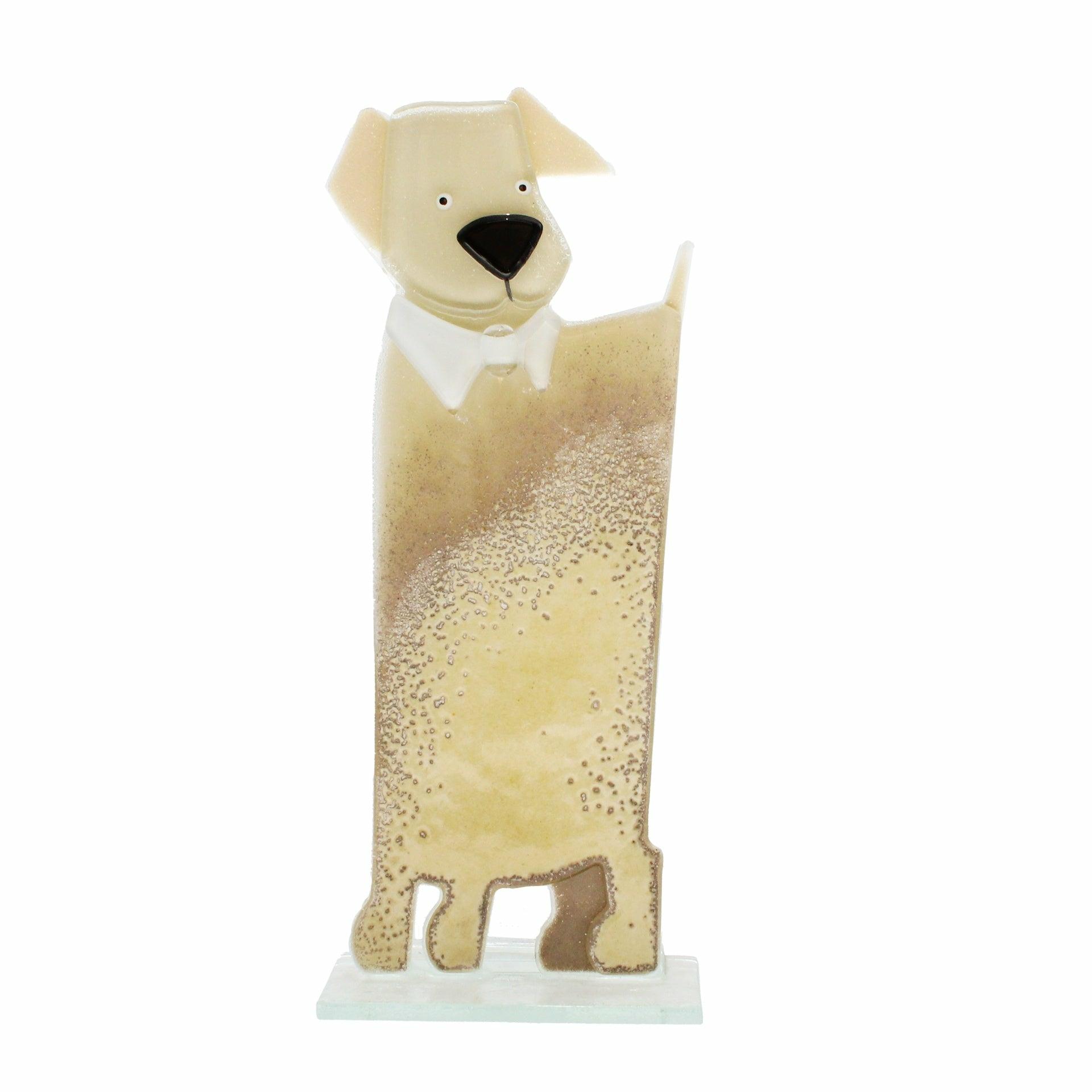 Glass Dog, Vanilla, Large