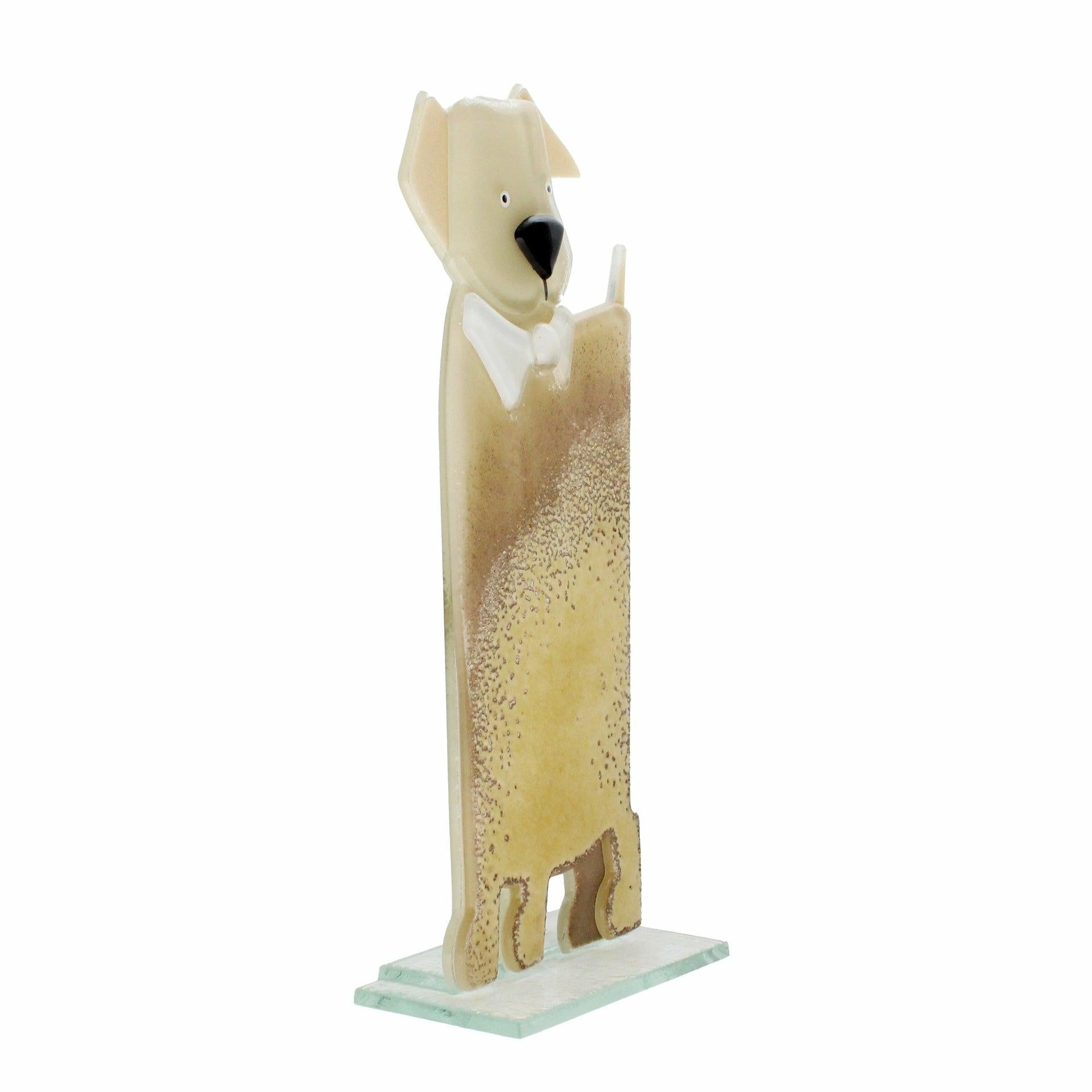 Glass Dog, Vanilla, Large