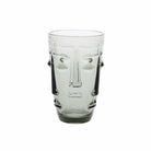 Grey Face Water Glasses, Set of Four