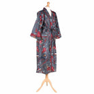Grey Fruit Bird Dressing Gown