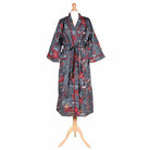 Grey Fruit Bird Dressing Gown
