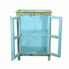 Hand Painted Two Door Cabinet, Glazed