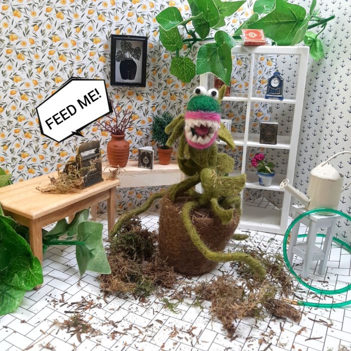 Handmade Felt Little Shop of Horrors Plant