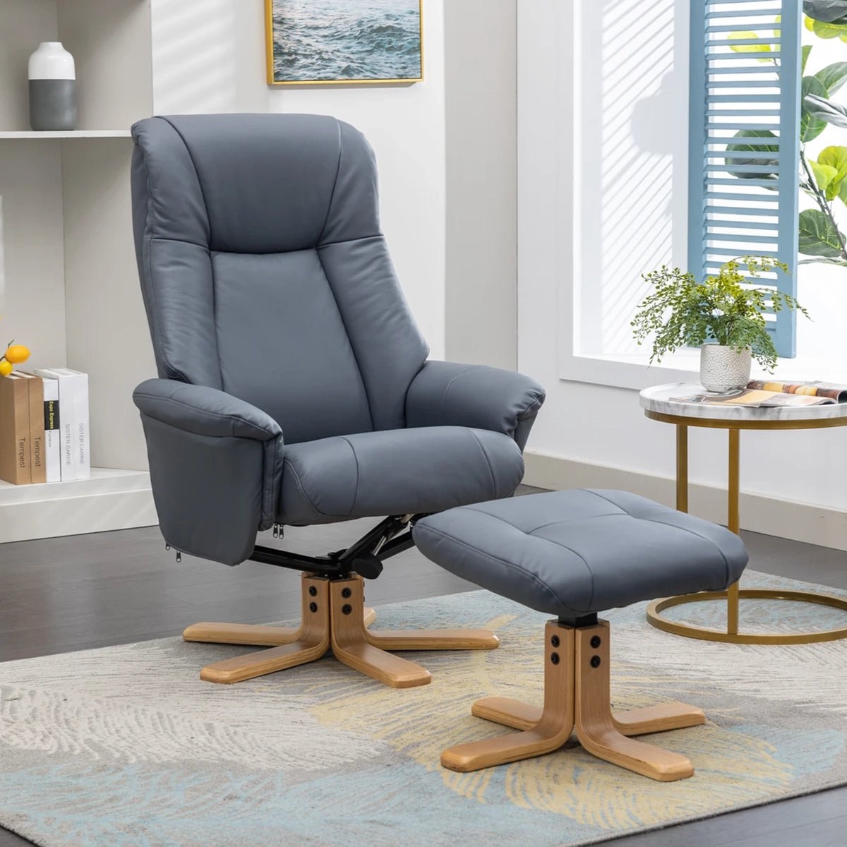 Havana Reclining Swivel Chair Lille Charcoal Fabric,Lille Sand Fabric,Lille Cloud Fabric,Olive Green Faux Leather,Petrol Blue Faux Leather,Cinder Faux Leather,Mushroom Faux Leather