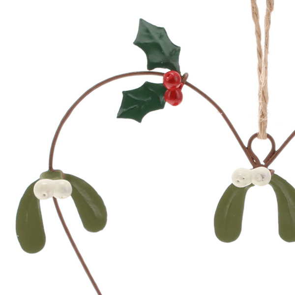 Holly & Mistletoe Heart