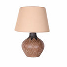 Inca Lamp with a 16" American Drum Shade