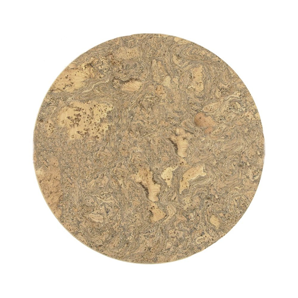 Large Round Cork Trivet, Natural