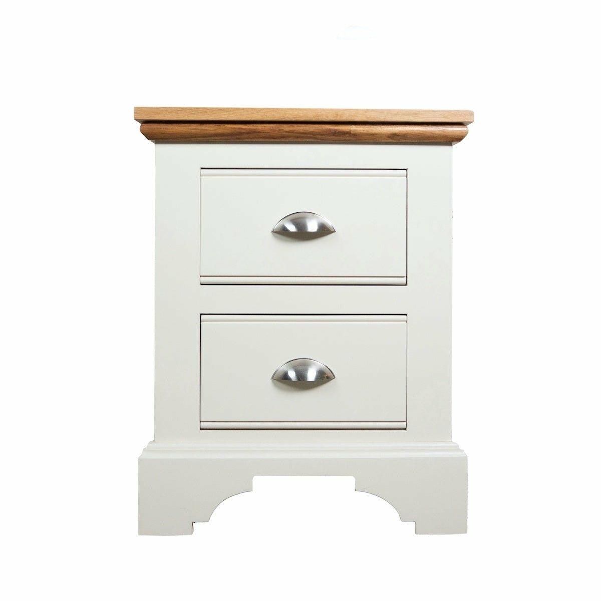 Ludlow 2 Drawer Bedside Table Painted Top / Ivory,Oak Top / Ivory,Painted Top / Dior Grey,Painted Top / Truffle,Painted Top / Limestone,Oak Top / Dior Grey,Oak Top / Truffle,Oak Top / Limestone