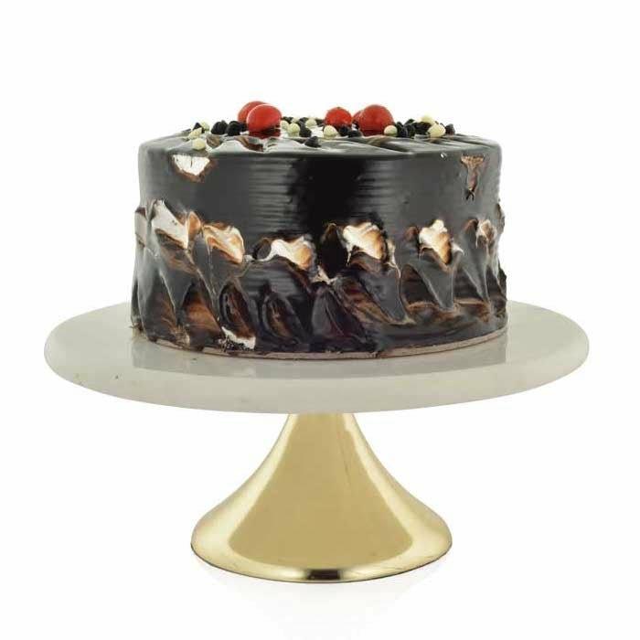 Marble and Gold Cake Stand, Large
