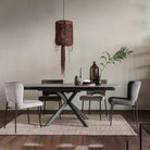 Oslo Sintered Stone Table Grey,White