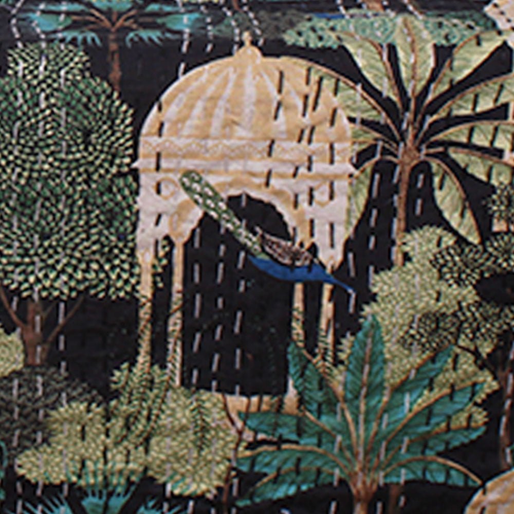 Pagoda Garden Kantha Throw, 150 x 230cm