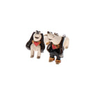 Pair of Dachshunds, Black