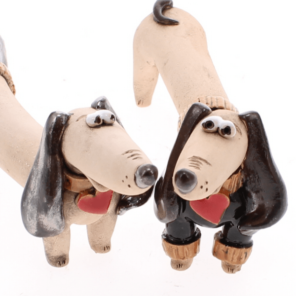 Pair of Dachshunds, Black