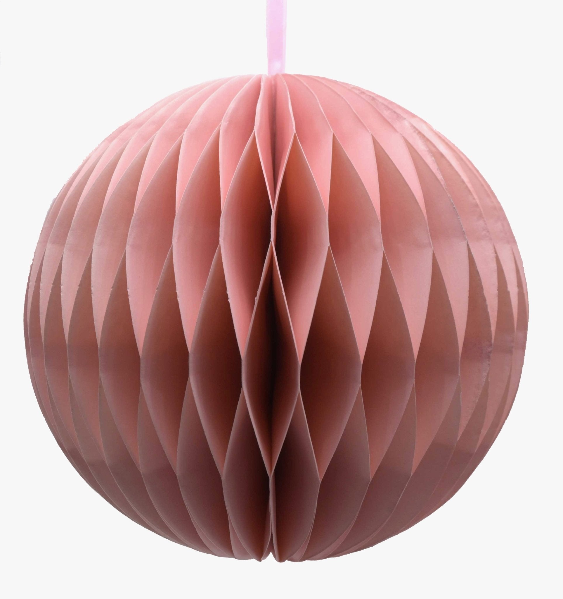 Paper Bauble Decoration, Pale Pink, 20cm