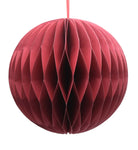 Paper Bauble Decoration, Pink, 10cm