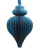Paper Teardrop Decoration, Turquoise, 10cm