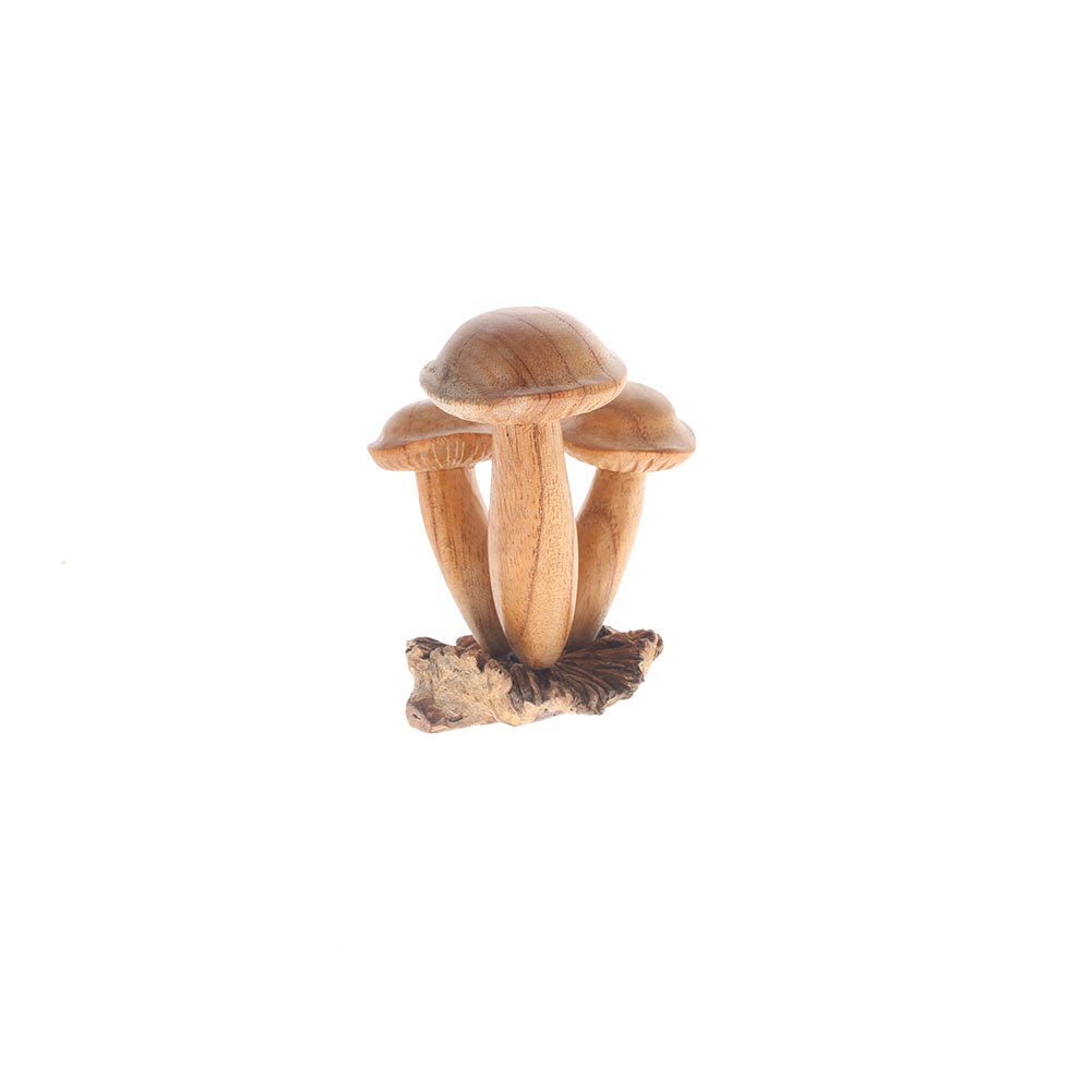 Parasite Wood with Three Toadstool Mushrooms