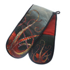Red Octopus Double Oven Glove