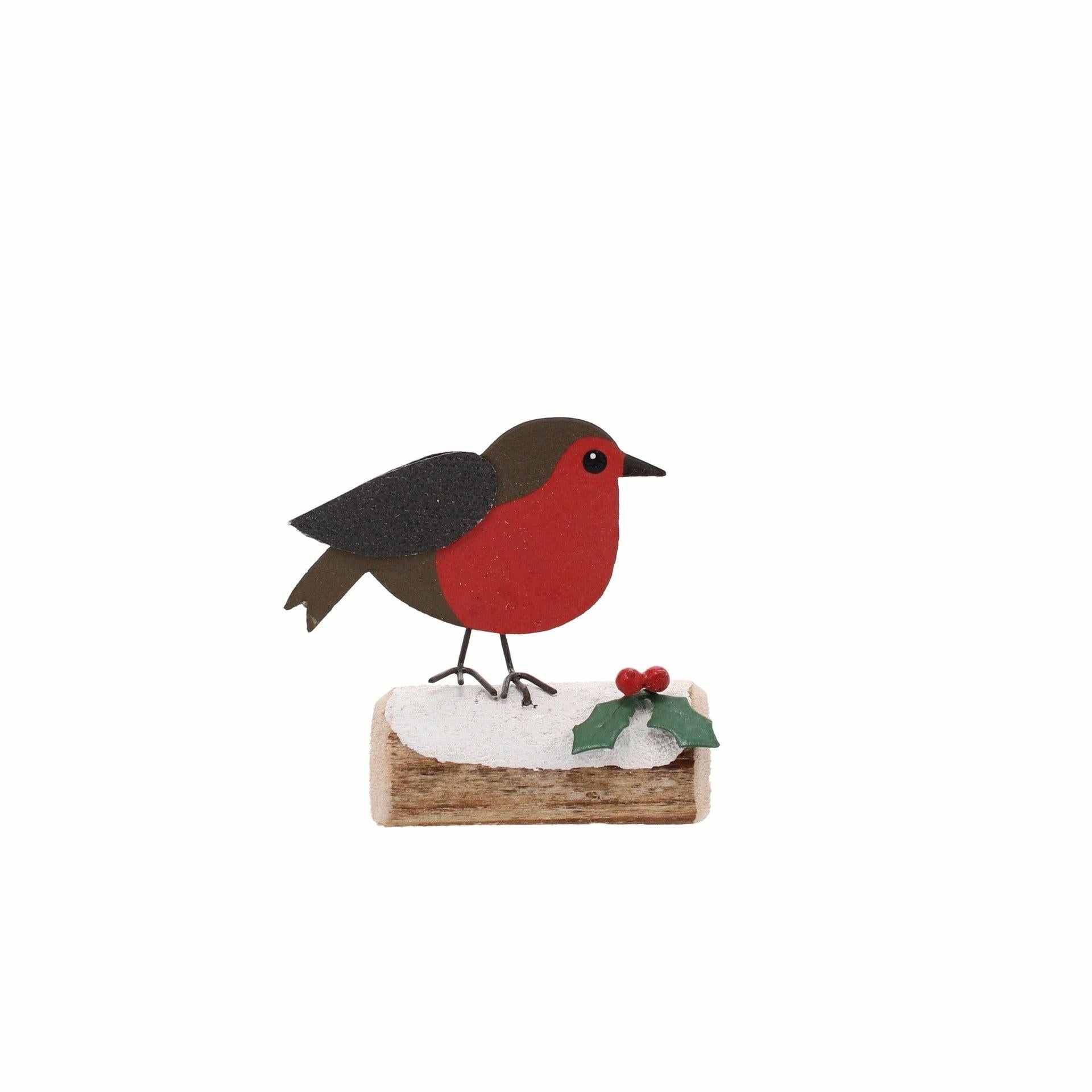 Robin & Holly On Log
