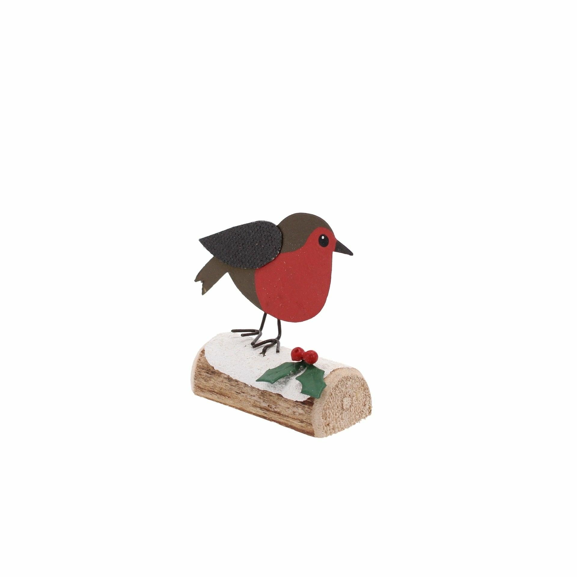 Robin & Holly On Log