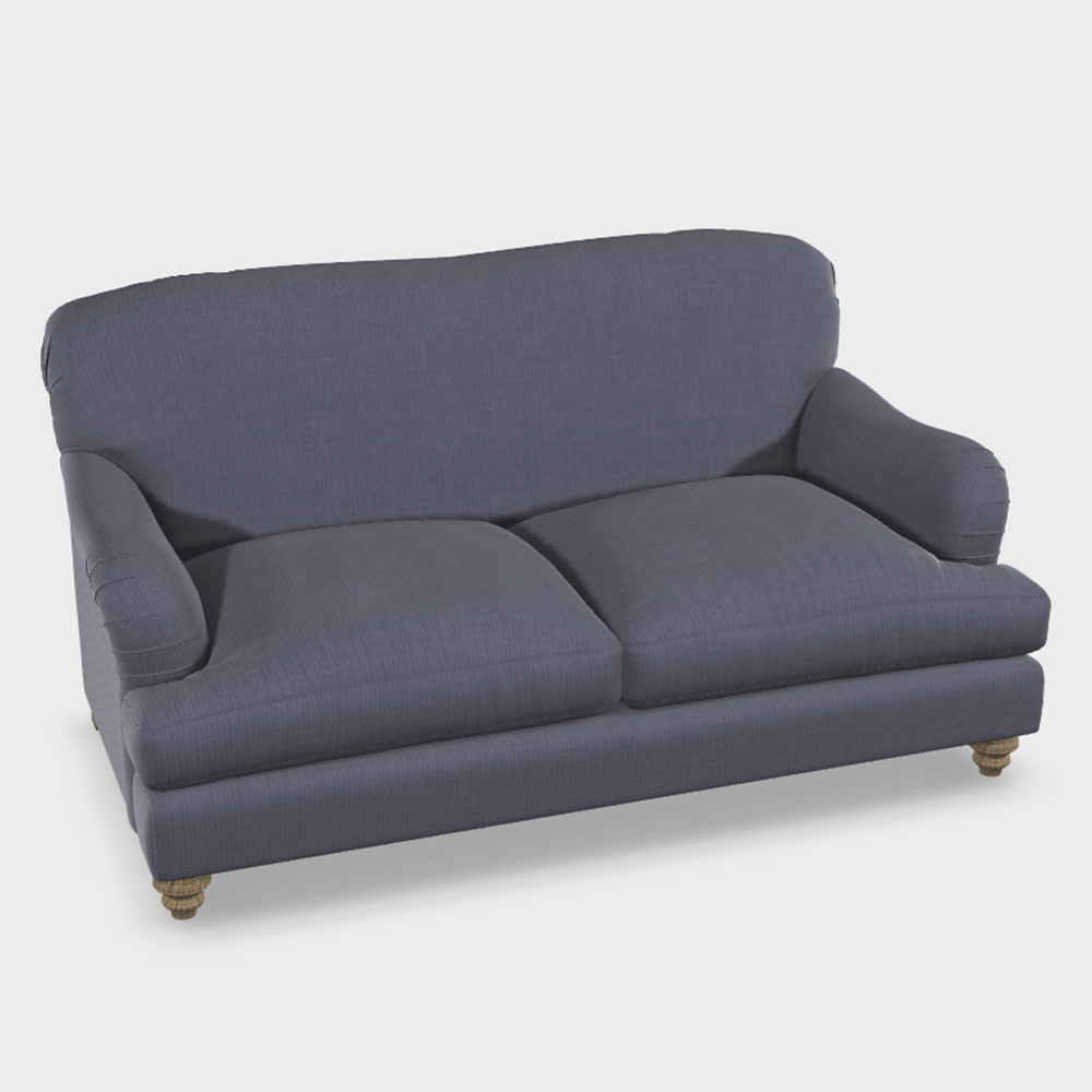 Ruffle Petit Sofa Linen Sahara Rope,Linen Sahara Reef,Linen Sahara French Blue,Linen Sahara Ash,Linen Sahara Cinnamon,Velvet Varese Granite,Velvet Varese Duck Egg,Velvet Varese Dove
