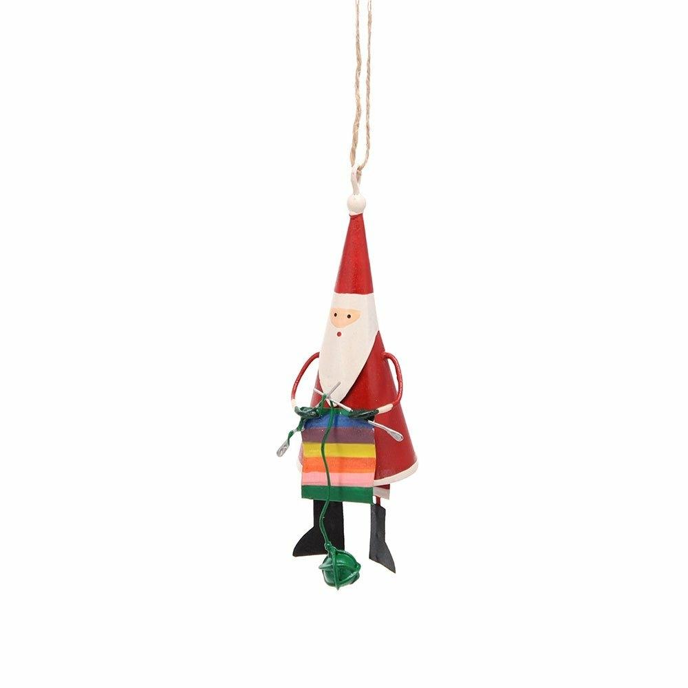 Santa Knitting Rainbows