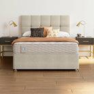 Savoy Headboard by Sealy Super King (6' / 180cm) / Armour,Super King (6' / 180cm) / Dove,Super King (6' / 180cm) / Latte,Super King (6' / 180cm) / Silver Fox,Super King (6' / 180cm) / Midnight,Super King (6' / 180cm) / Ocean,Double (4'6" / 135cm) / Armour,Double (4'6" / 135cm) / Dove,Double (4'6" / 135cm) / Latte,Double (4'6" / 135cm) / Silver Fox,Double (4'6" / 135cm) / Midnight,Double (4'6" / 135cm) / Ocean,Single (3' 90cm) / Armour,Single (3' 90cm) / Dove,Single (3' 90cm) / Latte,Single (3' 90cm) / Silve