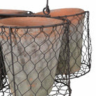 Set of 6 Large Pots in Basket