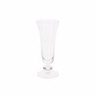 Set of 6 Ribbed Glass Flutes