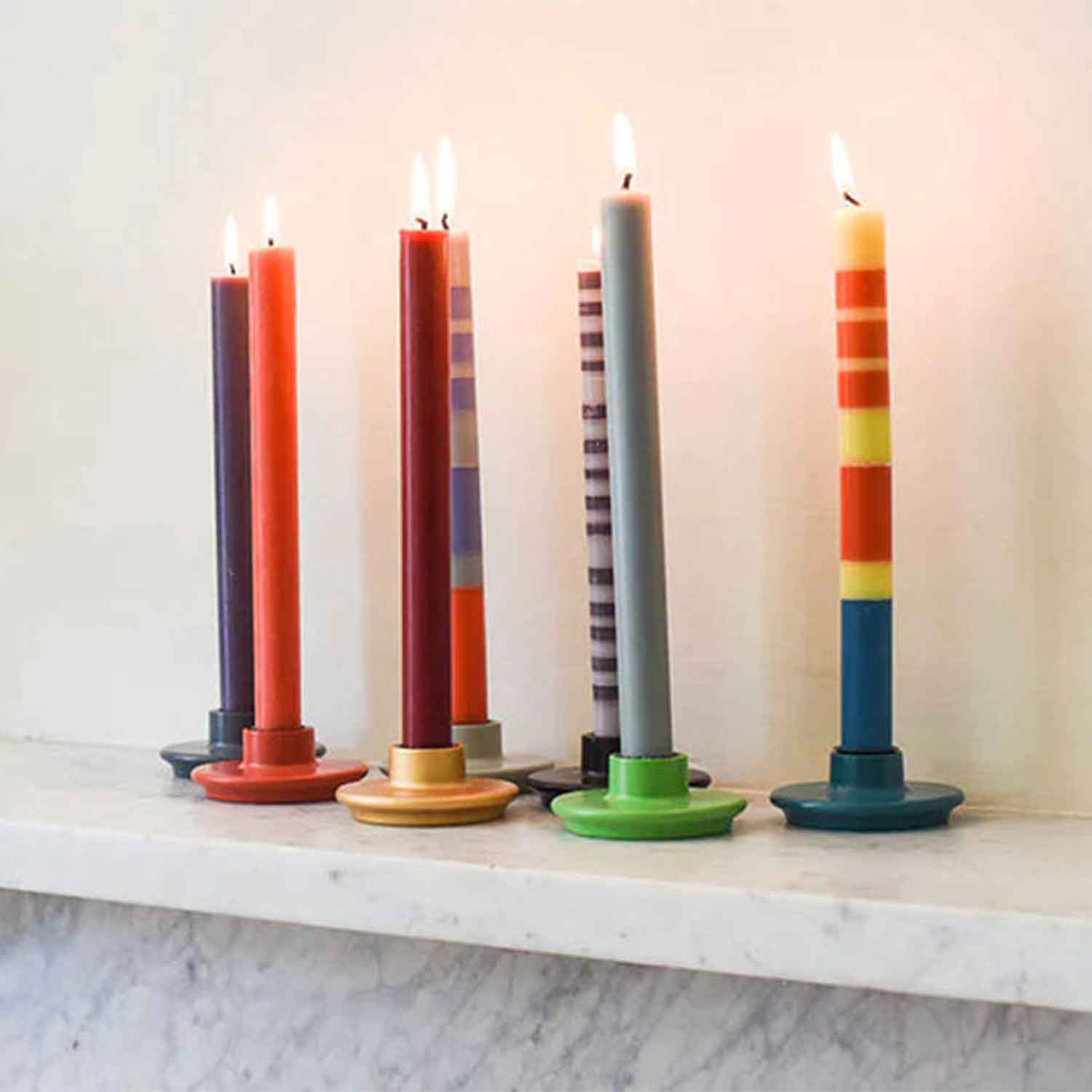 Small Candleholder, Brick Dust