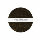 Smoked Cork Coasters, Set of 4
