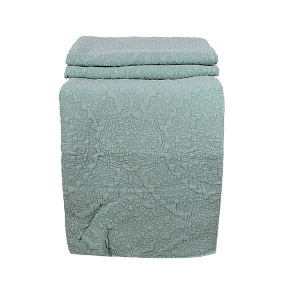 Stonewash Cotton Bedspread, Pampas Green Single 190 x 260 cm,One Size 250 x 260 cm - to fit Double or King Size bed,Superking 305 x 280 cm