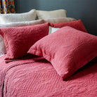 Stonewash Cotton Bedspread, Terracotta Single 190 x 260 cm,One Size 250 x 260 cm - to fit&nbsp;Double or King Size bed,Superking 305 x 280 cm