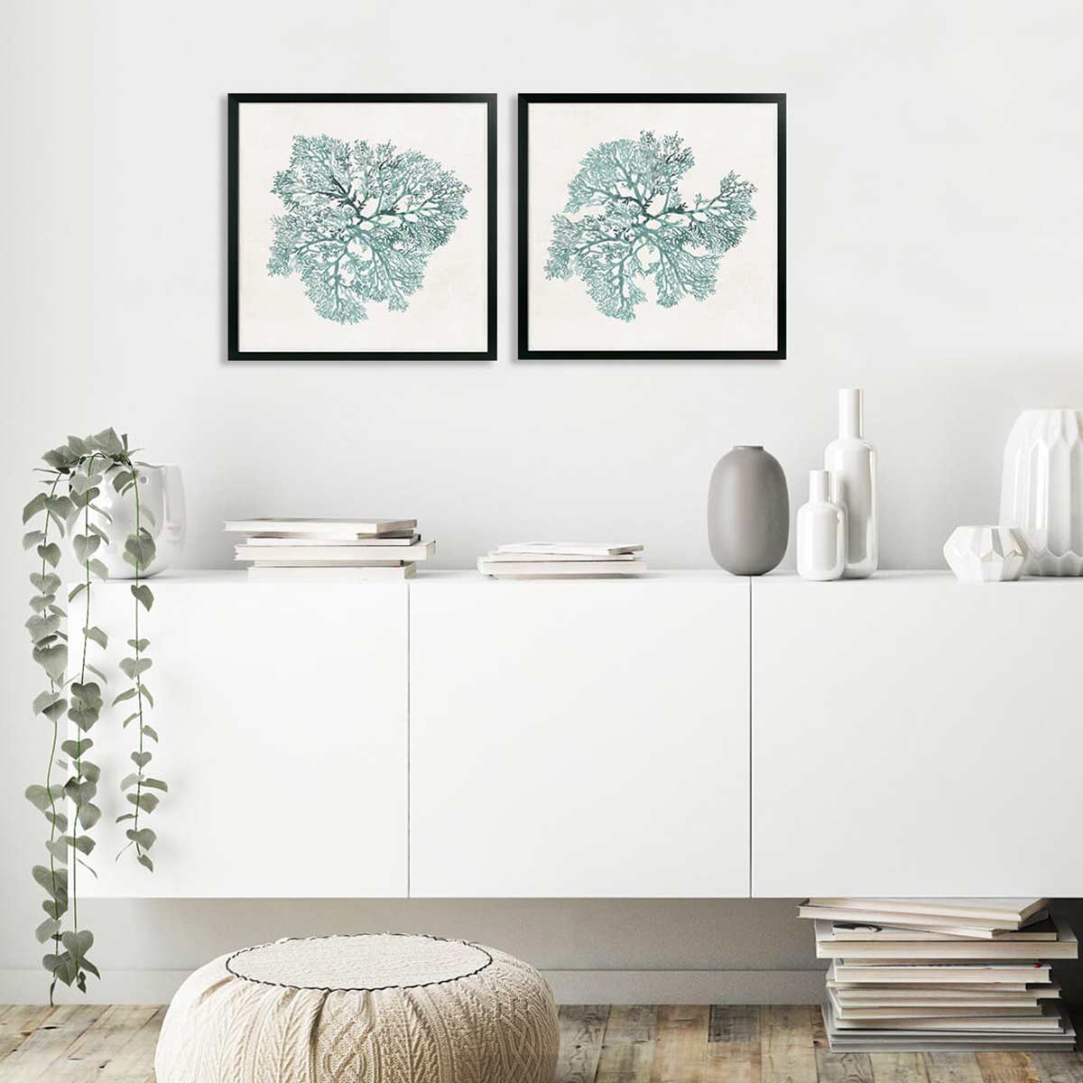 Teal Coral Artwork 1