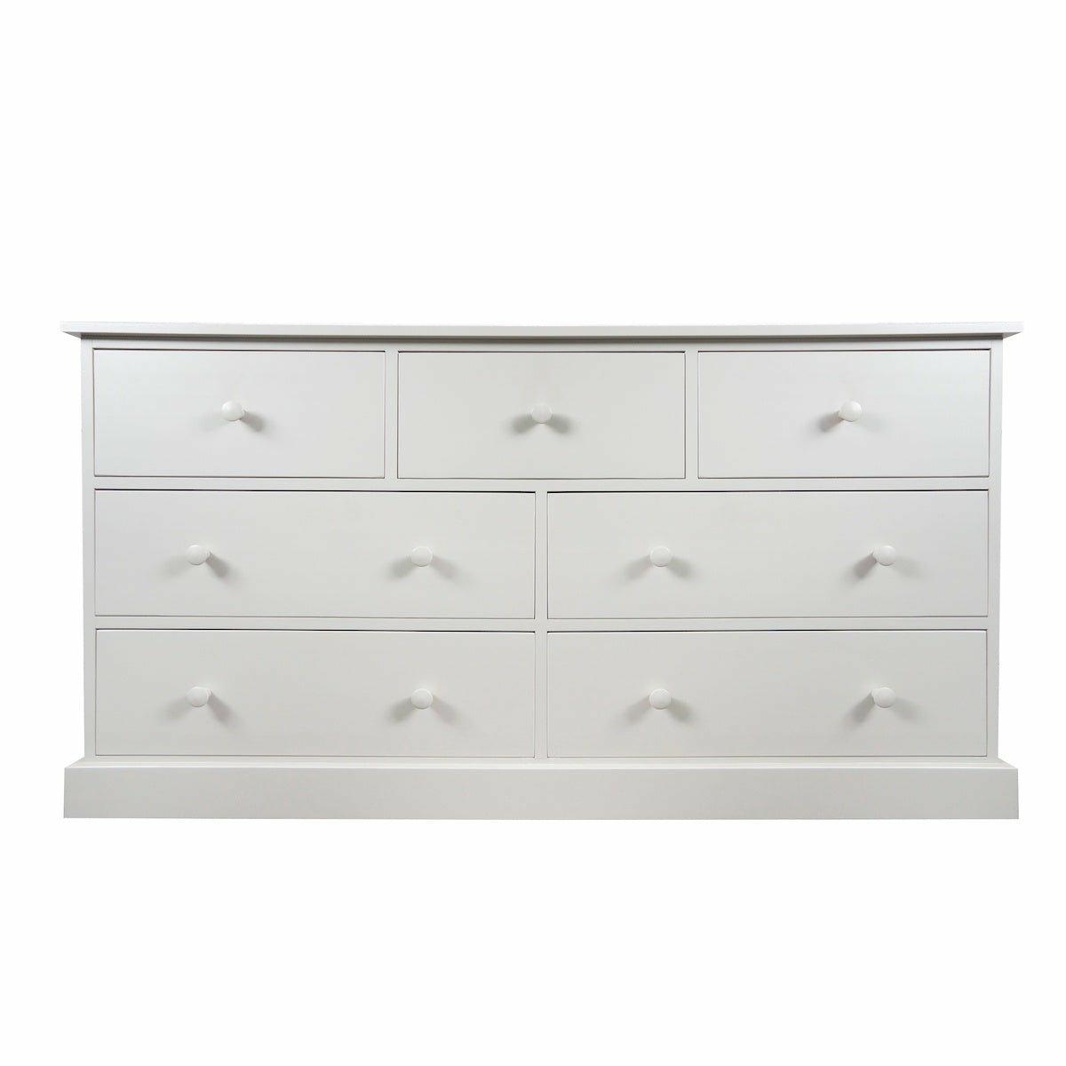Tetbury 3 over 4 Wide Chest Painted Top / Limestone,Painted Top / Ivory,Painted Top / Dior Grey,Painted Top / Truffle,Ash Top / Limestone,Ash Top / Truffle,Ash Top / Ivory,Ash Top / Dior Grey