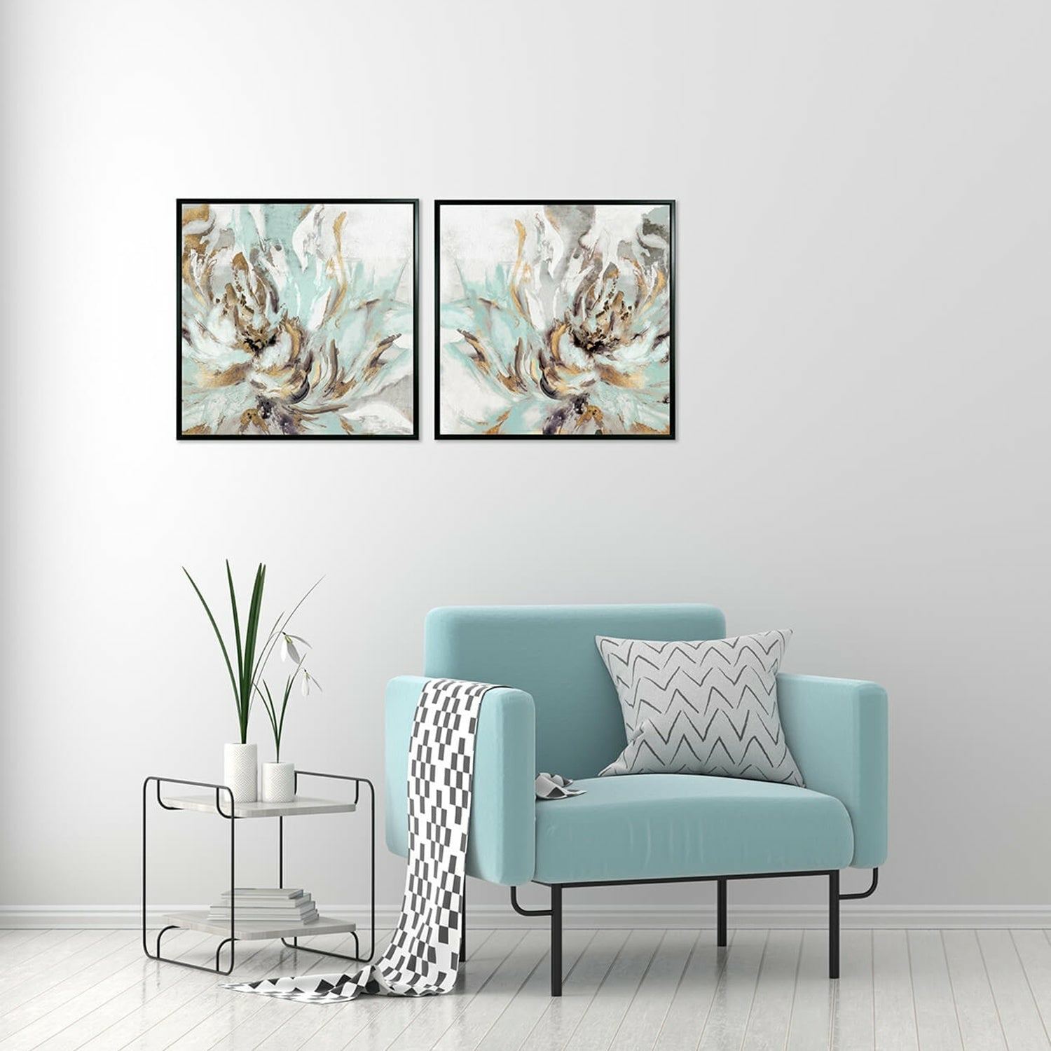 Touch of Teal I Artwork