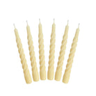 Twisted Taper Candle Ivory