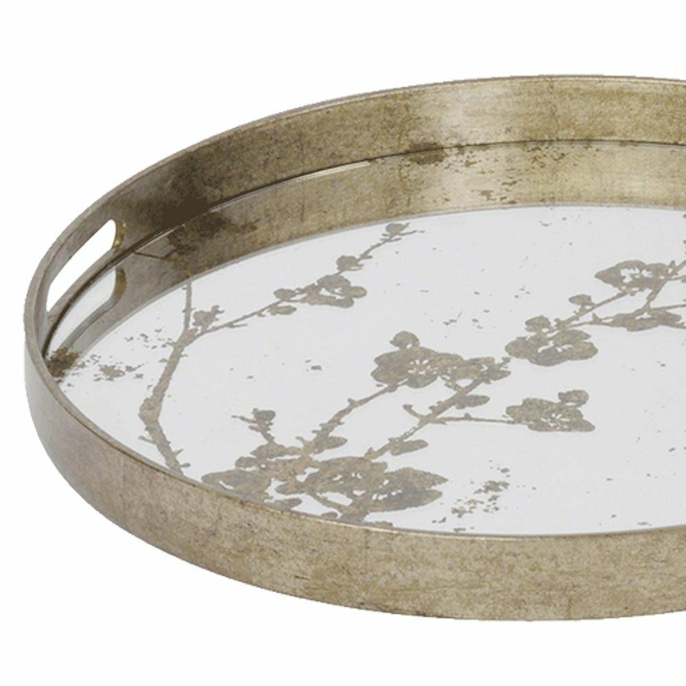 Vienna Antique Gold Blossom Tray, Large