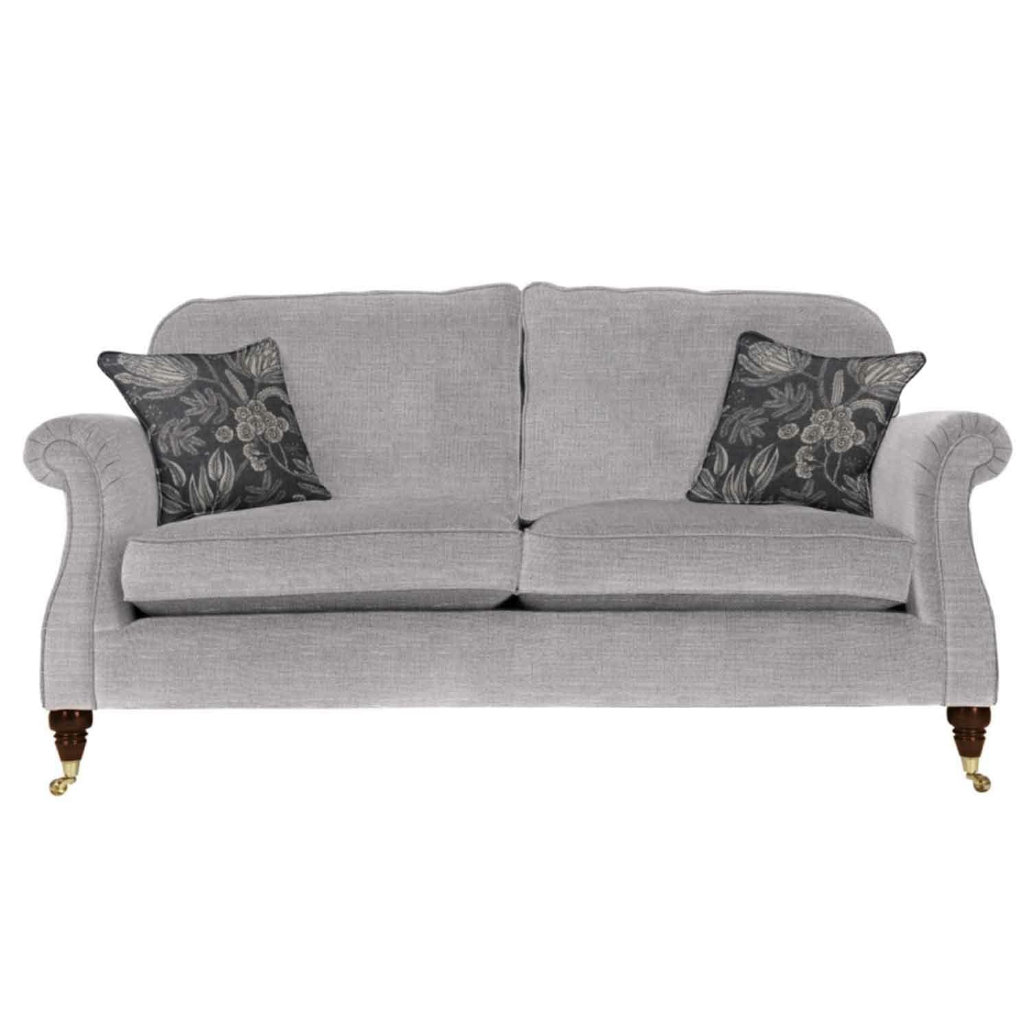 Westbury Large 2 Seat Sofa by Parker Knoll Hatton Taupe (A),Athena Natural (A),Plush Navy (A),Latitude Duck Egg (A),Caledonian Pebble (A),Baslow Plain Gold (A),Baslow Plain Mulberry (A),Gala Plain Dove Grey (B),Baslow Medallion Gold (B),Baslow Stripe Gold (B),Baslow Medallion Mulberry (B)