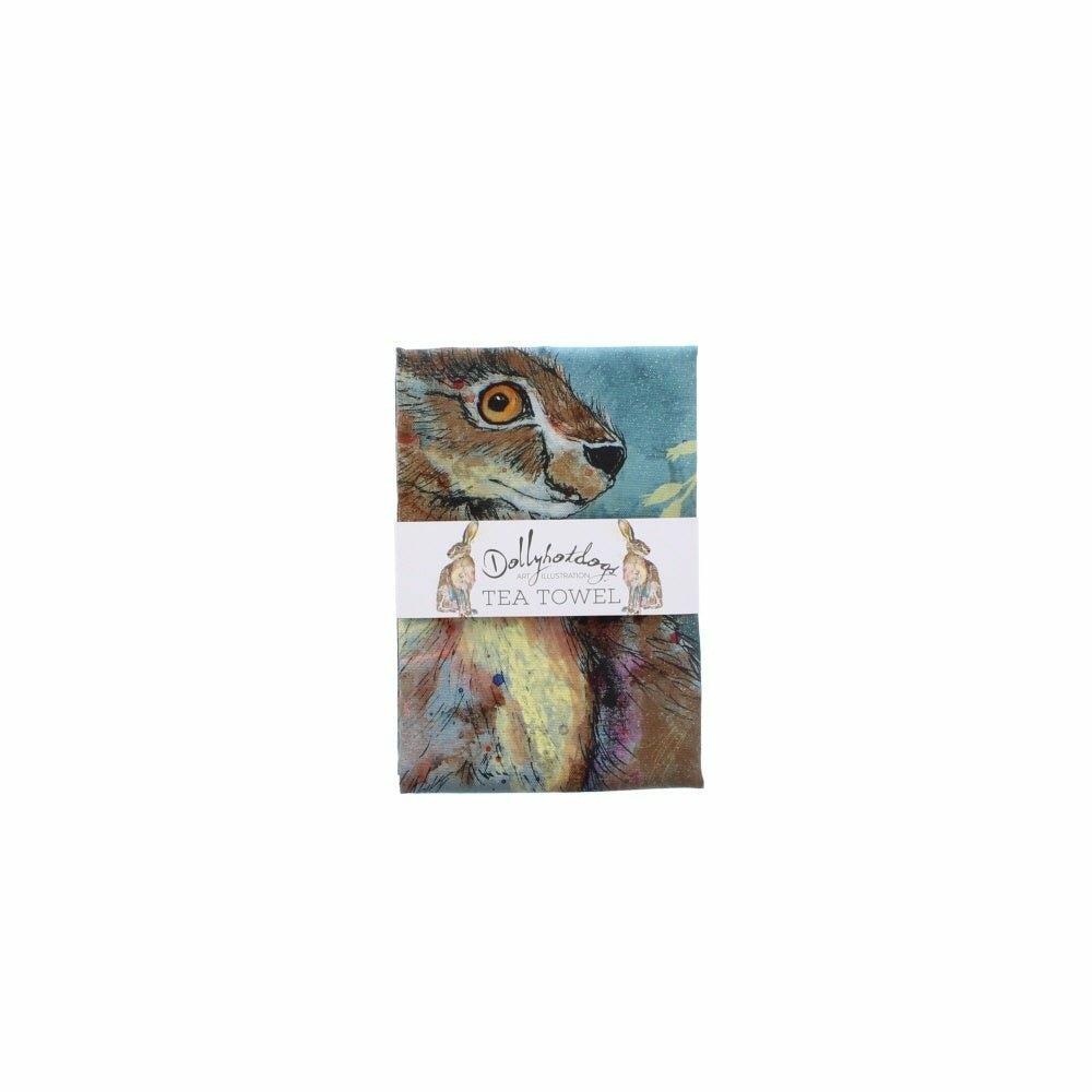 Woodland Hare Tea Towel