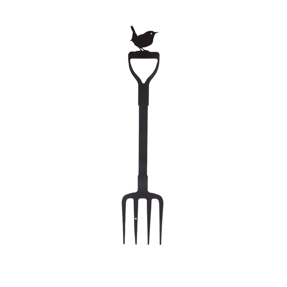 Wren on a Fork Pot Stem
